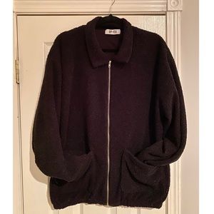 Oversized teddy bear jacket